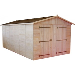 Garage en bois 16mm 15,60m² (Montage disponible)