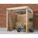 Carport en bois traité autoclave 2 x 2m