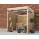 Carport en bois traité autoclave 2 x 2m