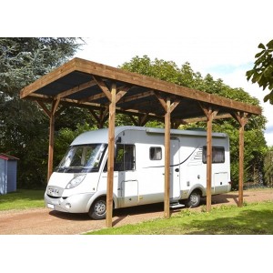 Carport en bois Madeira Camping Car 32,40m²