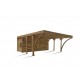 Carport double en bois Madeira 2 voitures