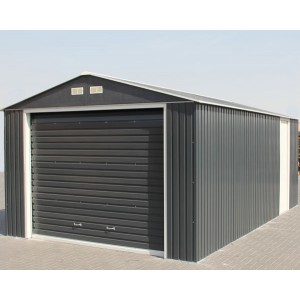 Garage métal grande hauteur Duramax 19,95m² anthracite